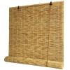 zhijiaqian456 Bamboo Roller Blind, Natural Reed Sun and Privacy Shade, Side-Pull, 125 x 280 cm view 1
