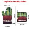 American Football Field and Ball Oven Mitts and Pot Holders Set, 4-Piece view 2