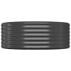 CIADAZ Planter, Balcony Window Box, Flower Pot, Garden Planter, Herb Planter, Powder-Coated Steel, 322 x 100 x 36 cm, Anthracite view 4