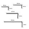 90 cm / 3 ft Non-Slip Waterproof Metal Stair Tread Edge Trim view 2