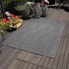 Carpettex Runner Rug 80 x 150 cm Gray Bouclé Scandinavian Boho 3D Indoor/Outdoor view 1