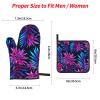 4-Piece Galaxy Floral Oven Mitt and Potholder Set view 4