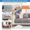 YWQJL Velvet L-Shaped Sofa Cover, Non-Slip Throw, 3/2-Seater, #10, 110 x 240 cm view 4
