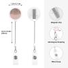 Blush Rose Gold Printed Retractable Badge Reel view 4