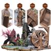 XTGDIEM Wooden Water Wheel Fountain, Retro Garden Décor, Waterfall Feature, Pump-Driven (60 cm/23.6 in) view 3