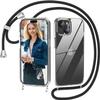 Nupcknn iPhone 15 Crossbody Case with Strap, Ultra-Thin Clear Case, Black, 1.6 m view 1