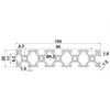 Coavoo 20x100 V-Slot Aluminum Profile, 1750 mm, Silver, Anodized Linear Rail Extrusion, 1 Piece view 2
