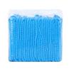 100-Pack Disposable Nonwoven Hair Caps, Hair Nets with Double Elastic Band, Ample Space, Versatile Use, Blue view 1