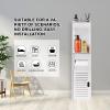 Qimu Wei Slim Freestanding Bathroom Storage Cabinet, 80 x 18 x 20 cm view 4