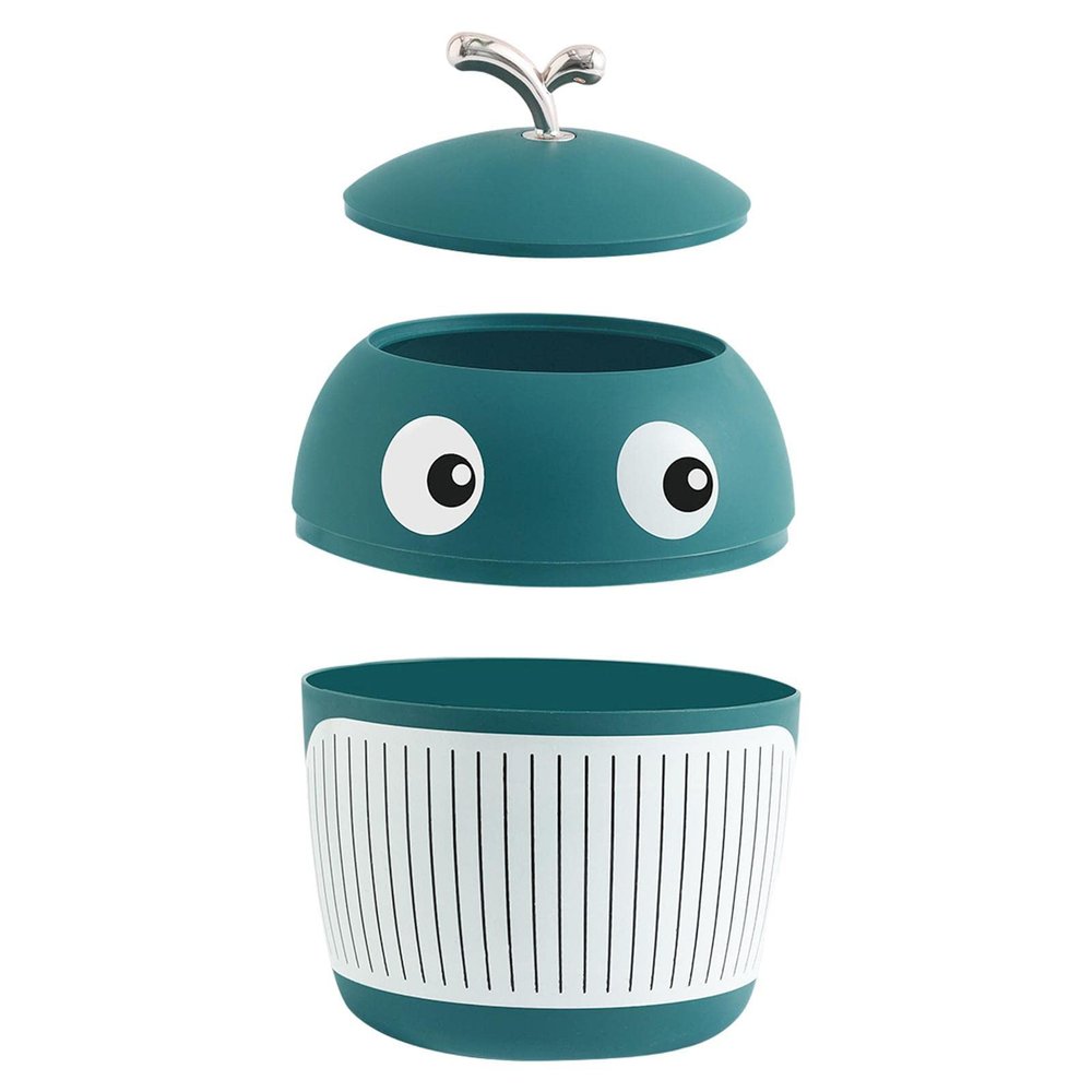 PUCHEN Cute Whale Desktop Trash Can, 3.5 L