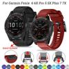 BANDKIT 22/26mm Sport Silicone Band for Garmin Fenix 6X, 6 Pro, 5X, 5 Plus, 3, 3HR, Fenix 7 and 7X, Quick-Release Smart Wristband, 22mm Fenix 7, Agate view 2
