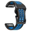 ANZOAT 22/26 mm Leather Silicone Sport Band for Garmin Fenix and Forerunner Watches, Agate view 1