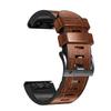 ANZOAT 22/26 mm Leather Silicone Sport Band for Garmin Fenix 6, 6X Pro, 7, 7X, 5X, 5 Plus, 3HR and 935, Quick Release, Agate view 1