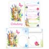 Minkocards 8 Cat Kitten Birthday Invitations for Girls, with Envelopes and Party Favor Set view 2