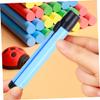 Ciieeo 6-Pack Colorful Plastic Chalk Holders, Adjustable Chalk Clips for School and Classroom, Random Colors view 2