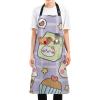 FRODOTGV Cute Cartoon Rabbit Apron, Waterproof, 2 Pockets, One Size view 1