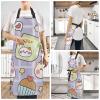 FRODOTGV Cute Cartoon Rabbit Apron, Waterproof, 2 Pockets, One Size view 4