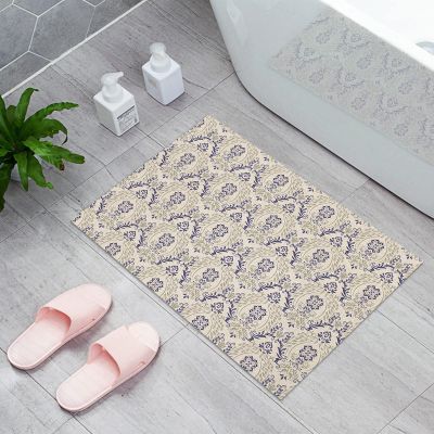 Vintage European Floral Damask Non-Slip Indoor/Outdoor Doormat, 50 x 80 cm