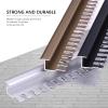 TEN-HIGH 3-Piece Self-Adhesive Aluminum Edge Trim, 2300 × 15 × 15 mm, White view 3