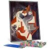 DIY Paint by Numbers Kit for Adults: Newspaper, Glass and Pear by Juan Gris view 1