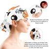 HOHODIY Cute Cartoon Sloth Cap with Hair Ties and Buttons for Long Hair, Adjustable Ponytail Work Cap for Women, Multicolor 08, M/L view 3