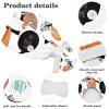 HOHODIY Cute Cartoon Sloth Cap with Hair Ties and Buttons for Long Hair, Adjustable Ponytail Work Cap for Women, Multicolor 08, M/L view 4