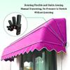 GRRICEPL French Curved Retractable Awning, Black, 60 x 60 x 60 cm view 2