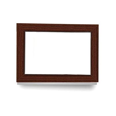 PVC Fixed Window, Mahogany Inside/Outside, 55 x 80 cm, Double Glazing, 60 mm Profile