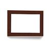 PVC Fixed Window, Mahogany Inside/Outside, 55 x 80 cm, Double Glazing, 60 mm Profile view 1