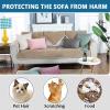 Velvet Sofa Cover for L-Shaped Sectional, Color #11, Size 70x210c view 2