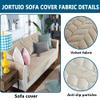 Velvet Sofa Cover for L-Shaped Sectional, Color #11, Size 70x210c view 3