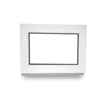 Vinyl Window - Fixed Glazing - White Inside/Outside - W x H: 110 x 100 cm - 1100 x 1000 mm - Double Glazing - 60 mm Profile
