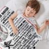 ACCZ Personalized Fleece Blanket for Son, Mother-to-Son Gift, Super-Soft Flannel, 150 x 200 cm view 2