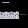 QUARKZMAN Vintage Crochet Lace Trim, 0.98 in x 10 yd, Bleached view 2
