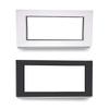 uPVC Fixed Window - White Inside/Anthracite Outside - 105 x 50 cm - Double Glazing - 60 mm Profile view 1