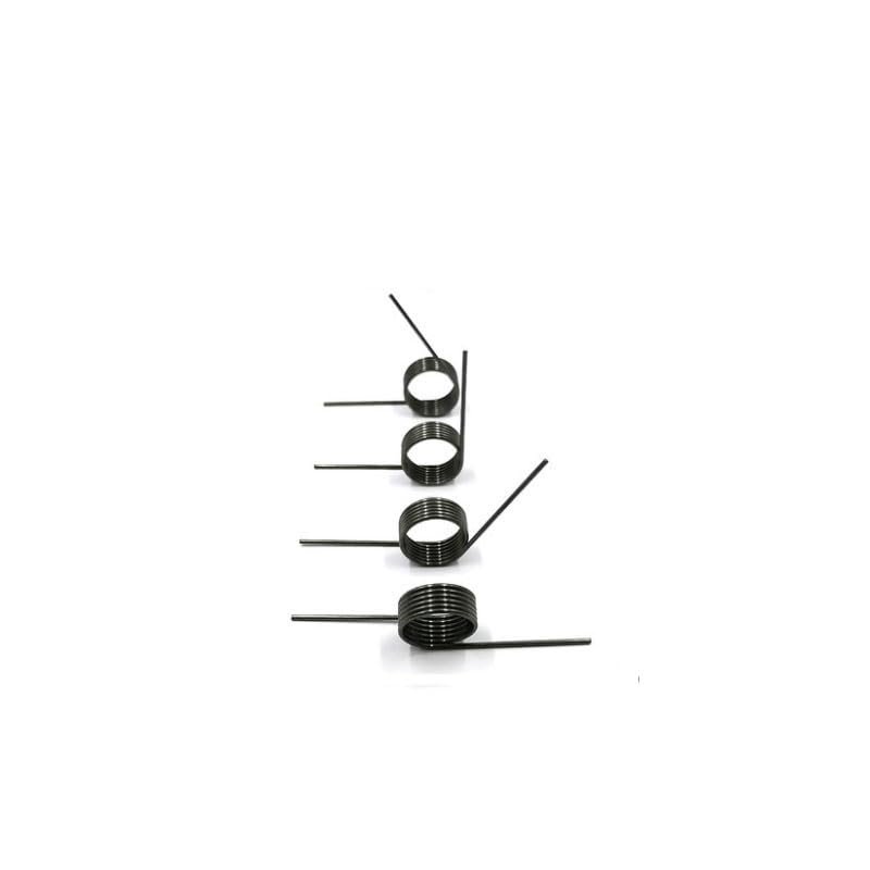 1.4 mm Wire Diameter Torsion Spring, V-Shaped, Right-Handed Single-Loop, 90° Angle, 10 mm, 5 Pieces