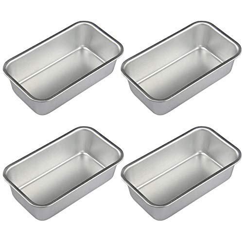 Zunedhys 4-Piece Aluminum Alloy Rectangular Nonstick Loaf Pans