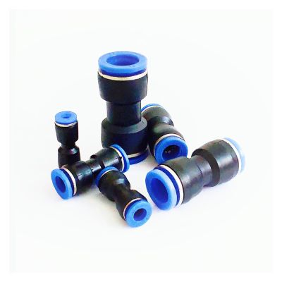 DHAEY SeroNi 510-Piece Pneumatic Fittings, One-Touch Straight Connectors for PU Air/Water Hose, 8/6/4 mm (PG6-4, 10 pcs)