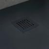 KIAMAMI VALENTINA - 900 x 900 mm Anthracite-Gray Mineral-Cast Shower Tray | Muse view 4