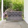 HUHJYUGE Swing Seat Cushion 100 x 100 x 10 cm, Bench Cushion with Backrest view 2
