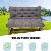 HUHJYUGE Swing Seat Cushion 100 x 100 x 10 cm, Bench Cushion with Backrest view 4