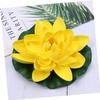 Abaodam Artificial Yellow Lotus Flower, Floating Pond Decoration, 17 cm view 2