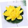 Abaodam Artificial Yellow Lotus Flower, Floating Pond Decoration, 17 cm view 3