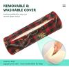 Knee Pillow for Legs, Orthopedic Bolster Pillow, Red Plaid Autumn Camouflage view 4