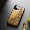 Carveit Wooden Case for iPhone 14, Cherry Wood Eiffel Tower Design view 4
