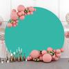 200 cm Sea Green Round Backdrop for Birthdays and Weddings, No Arch view 3