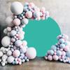 200 cm Sea Green Round Backdrop for Birthdays and Weddings, No Arch view 4