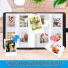 Amimy 128-Pocket Mini Photo Album for Fujifilm Instax Mini and Polaroid Instant Cameras and Printers, Black view 4