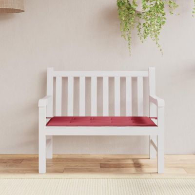 Homgoday Bench Cushion, Wine Red, 100 x 50 x 3 cm, Oxford Fabric