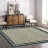 CASAVANI Handmade Cotton Flatweave Kilim Rug with Floral Pattern view 2